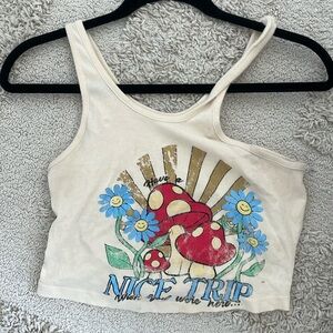 Cream Graphic Tank